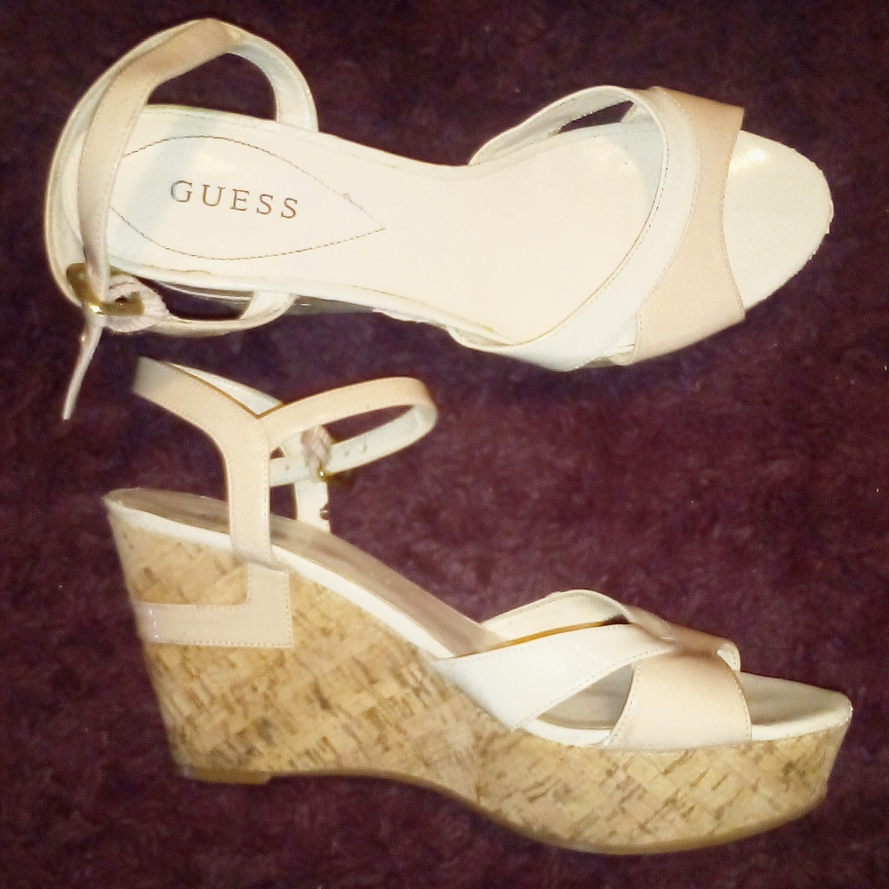Guess Wedge High Heels, Size 10